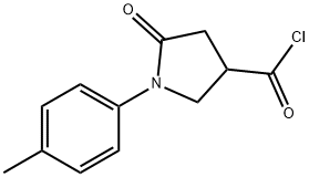 5-oxo-1-(p-tolyl)pyrrolidine-3-carbonyl chloride Structure