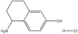 5-AMINO-5,6,7,8-TETRAHYDRONAPHTHALEN-2-OL HYDROCHLORIDE Structure