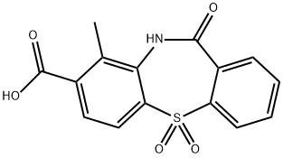 9-methyl-11-oxo-10,11-dihydrodibenzo[b,f][1,4]thiazepine-8-carboxylic acid 5,5-dioxide Structure