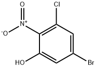 5-bromo-3-chloro-2-nitrophenol Structure