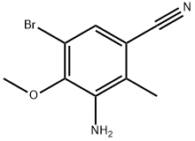 3-Amino-5-bromo-4-methoxy-benzonitrile Structure