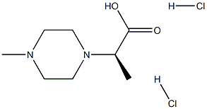 (2R)-2-(4-methylpiperazin-1-yl)propanoic acid dihydrochloride Structure