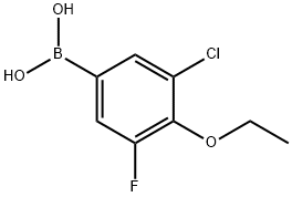 3-Chloro-4-ethoxy-5-fluorophenylboronic acid 구조식 이미지