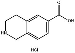 1,2,3,4-Tetrahydro-isoquinoline-6-carboxylic acid hydrochloride Structure