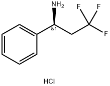 (S)-3,3,3-Trifluoro-1-phenyl-propylamine hydrochloride Structure