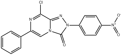 8-chloro-2-(4-nitrophenyl)-6-phenyl-[1,2,4]triazolo[4,3-a]pyrazin-3(2H)-one Structure