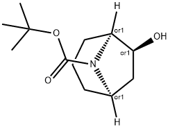 endo-8-boc-6-hydroxy-8-azabicyclo[3.2.1]octane Structure