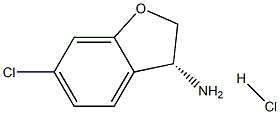 (3R)-6-CHLORO-2,3-DIHYDROBENZO[B]FURAN-3-YLAMINE HYDROCHLORIDE Structure