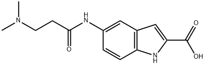 5-(3-(dimethylamino)propanamido)-1H-indole-2-carboxylic acid Structure