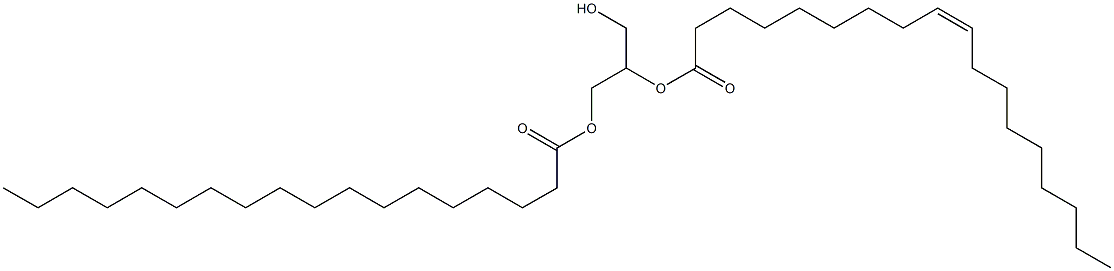 1-stearoyl-2-oleoylglycerol Structure