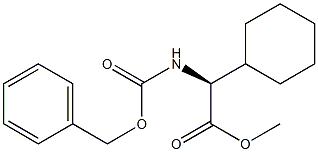 (S)-methyl 2-(((benzyloxy)carbonyl)amino)-2-cyclohexylacetate 구조식 이미지