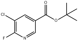 tert-Butyl 5-chloro-6-fluoronicotinate 구조식 이미지