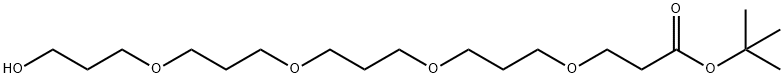 tert-butyl 19-hydroxy-4,8,12,16-tetraoxanonadecanoate 구조식 이미지