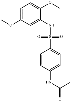 4'-(2,5-Dimethoxyphenylsulfamoyl)acetanilide 구조식 이미지