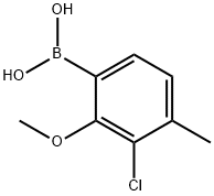 (3-chloro-2-methoxy-4-methylphenyl)boronic acid Structure