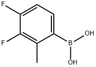 3,4-Difluoro-2-methylphenylboronic acid Structure