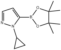 (1-CYCLOPROPYL-1H-PYRAZOL-5-YL)BORONIC ACID PINACOL ESTER 구조식 이미지