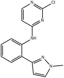 2-chloro-N-(2-(1-methyl-1H-pyrazol-3-yl)phenyl)pyrimidin-4-amine 구조식 이미지