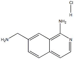 7-(aminomethyl)isoquinolin-1-amine hydrochloride Structure