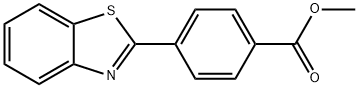 Benzoic acid, 4-(2-benzothiazolyl)-, methyl ester 구조식 이미지
