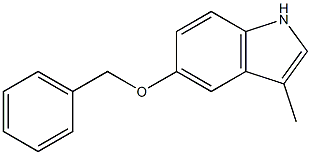 1H-Indole, 3-methyl-5-(phenylmethoxy)- Structure