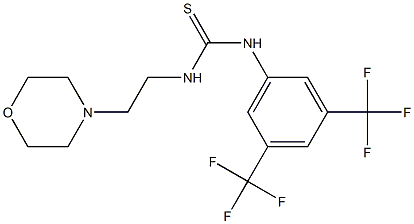 1-[3,5-bis(trifluoromethyl)phenyl]-3-(2-morpholin-4-ylethyl)thiourea Structure