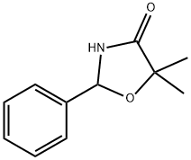 5,5-DIMETHYL-2-PHENYL-OXAZOLIDIN-4-ONE 구조식 이미지