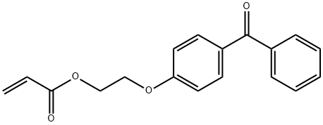 2-Propenoic acid, 2-(4-benzoylphenoxy)ethyl ester Structure