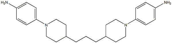 4, 4'-trimethylene,bis[1-(p-aminophenyl)]piperidine Structure