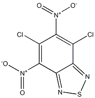 4,6-dichloro-5,7-dinitro-2,1,3-benzothiadiazole Structure