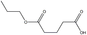 Pentanedioic acid,1-propyl ester Structure