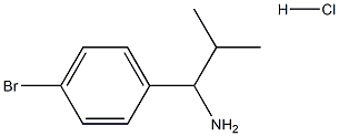 1-(4-BROMOPHENYL)-2-METHYLPROPAN-1-AMINE HYDROCHLORIDE Structure