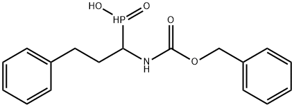 (1-{[(benzyloxy)carbonyl]amino}-3-phenylpropyl)phosphinic acid 구조식 이미지
