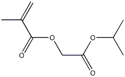 2-Propenoic acid,2-methyl-, 2-(1-methylethoxy)-2-oxoethyl ester Structure