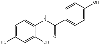 N-(2,4-dihydroxyphenyl)-4-hydroxybenzamide 구조식 이미지