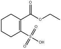 2-(ethoxycarbonyl)cyclohex-1-ene-1-sulfonic acid 구조식 이미지