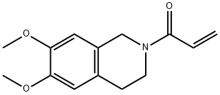 1-(3,4-dihydro-6,7-dimethoxyisoquinolin-2(1h)-yl)prop-2-en-1-one 구조식 이미지