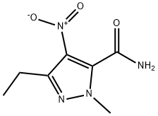 3-ethyl-1-methyl-4-nitro-1H-pyrazole-5-carboxamide Structure