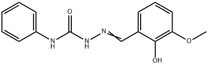 2-hydroxy-3-methoxybenzaldehyde N-phenylsemicarbazone 구조식 이미지