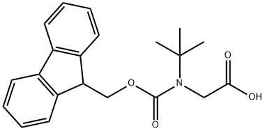 N-tert-Butyl-N-Fmoc-glycine Structure