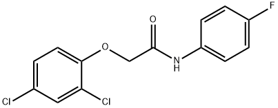 Acetamide,2-(2,4-dichlorophenoxy)-N-(4-fluorophenyl)- Structure