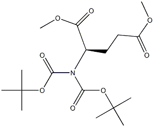 (R)-dimethyl 2-(bis(tert-butoxycarbonyl)amino)pentanedioate 구조식 이미지