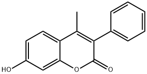 2H-1-Benzopyran-2-one,7-hydroxy-4-methyl-3-phenyl- Structure