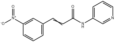 2-Propenamide,3-(3-nitrophenyl)-N-3-pyridinyl- Structure