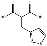 Propanedioic acid,2-(3-thienylmethyl)- 구조식 이미지