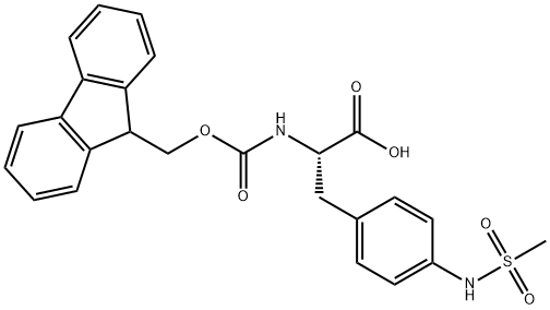 Fmoc-4-[(Methylsulfonyl)amino]-DL-phenylalanine Structure