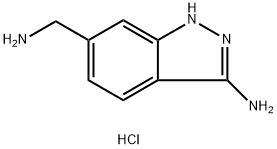 6-(aminomethyl)-1H-indazol-3-amine dihydrochloride Structure