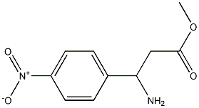 Methyl 3-amino-3-(4-nitrophenyl)propanoate 구조식 이미지