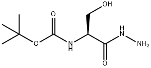 L-Serine,N-[(1,1-dimethylethoxy)carbonyl]-, hydrazide Structure