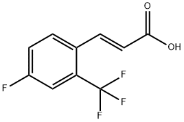 4-Fluoro-2-(trifluoromethyl)cinnamic acid 구조식 이미지